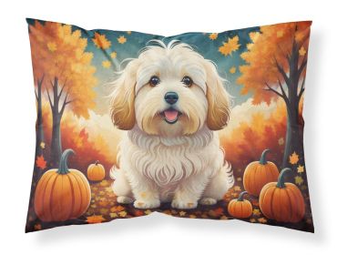 Coton De Tulear Fall Standard Pillowcase Lightweight Super Soft Easy Care Decorative Artwork Pillowcase, Standard