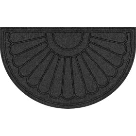 18"x30" Gray Sunburst Polyester Utility Mat
